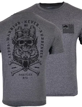 Never Surrender Warrior Tactical Skull Wolf Military Grunt T-Shirt 100% Cotton O-Neck Short Sleeve Casual Mens T-shirt - Aliexpress - FashionsVida