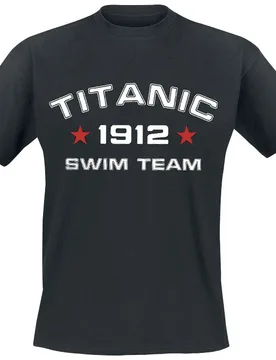 T-Shirt - Titanic Swim Team - S bis 5XL - für Männer - Größe L - schwarz - Männer - male - Sprüche - FashionsVida