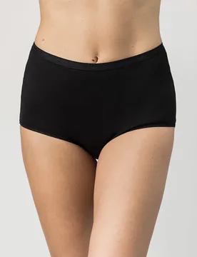 Culotte Taille Haute Maxi Organic Cotton 2 Unités Black XL - Playtex - FashionsVida