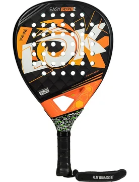 Easy Hype Gen2 2025 Padel Racket Black / Orange 360-375 gr - Lok - FashionsVida