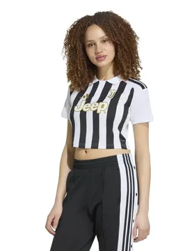 T-shirt à Manches Courtes Domicile Juventus 26/27 Cropped White / Black S - Adidas - FashionsVida