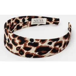 Diadema plana 4 cm animal print