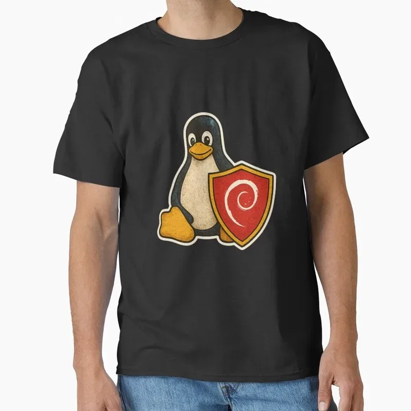 Linux TUX Debian Linux Operating System Graphic T‑Shirt Short Sleeve Tees Geek IT Developer Fan Gift Streetwear S-6XL - Aliexpress - FashionsVida
