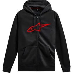 Felpa AGELESS ZIP V3 Nero/Rosso taglia S