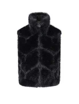 Chaleco de mujer de piel sintética negro 38 - Sportalm - FashionsVida