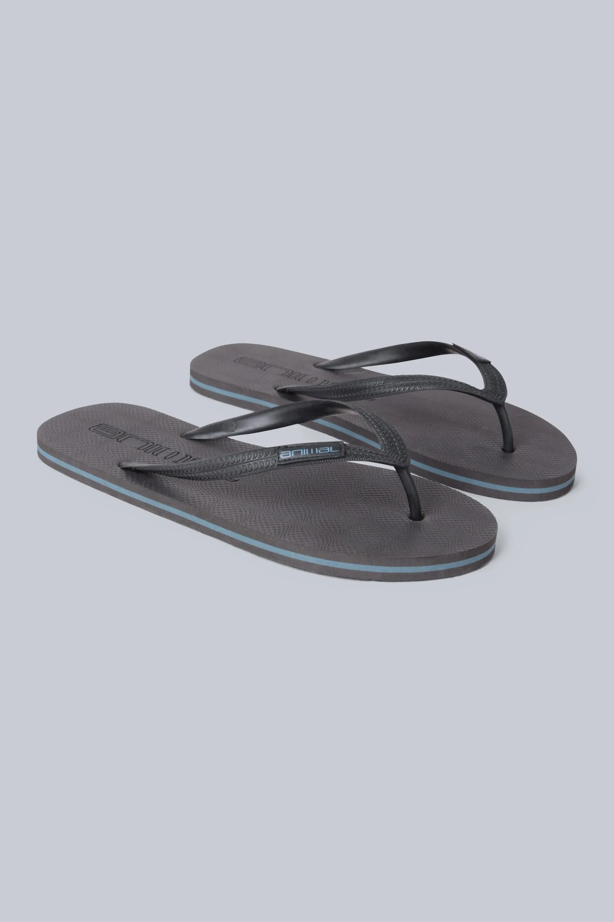 Oceana Mens Flip-Flops - Grey - Animal - FashionsVida