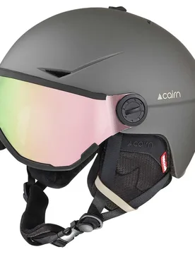 Casque Avec Visière Rise Pure Mat Khaki / Lime 54-56 cm unisex - Cairn - FashionsVida