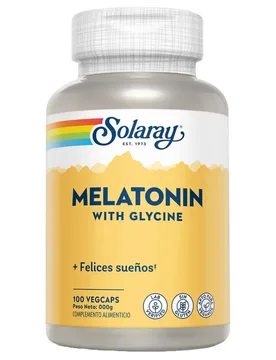 Capsule Melatonin+glycine 100 Unità Multicolor - Solaray - FashionsVida
