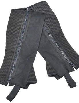 Wadenchaps BEGINNER- JR, schwarz, ohne Bestickung C_XLW - Busse - FashionsVida