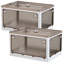 Boîte De Rangement 56l 2 Unités White One Size