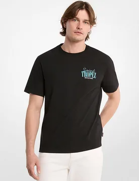 T-shirt saint tropez uomo nero - Michael kors - FashionsVida