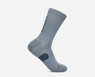 Graphic Crew Run Sock in Washed Blue, Size Large