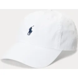 Gorra de algodón chino blanca-azul marino Newport