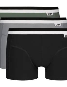Pack de tres bóxers unno- basic 3 boxer algodón elástico - Dim - FashionsVida