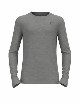 Herren Shirt Merino 200 grigio chiaro S - Odlo - FashionsVida