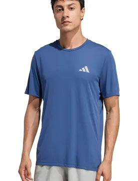 Run essentials camiseta técnica manga corta hombre Azul (S) - Adidas - FashionsVida