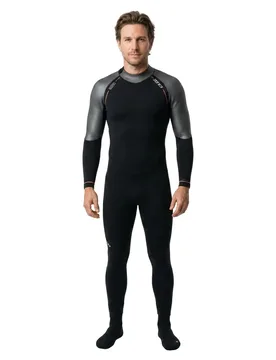 Active-flex Long Sleeve Neoprene Wetsuit Black / Orange SM Men - Zone3 - FashionsVida