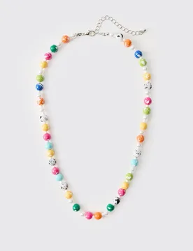 Herren Edelstein-Perlenkette - boohooMAN - FashionsVida
