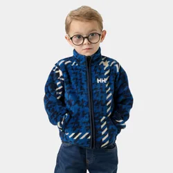 Kids' Chill Fleece Jacket Navy 3 - Navy Blue Aop - Male