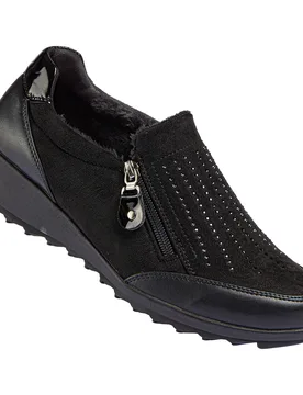 Wärmehalbschuh "Rita" schwarz 40 Damen - wonderwalk - FashionsVida