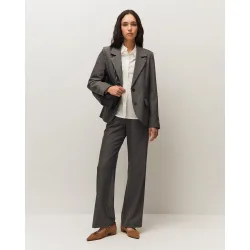 Camisa de mujer en tejido de popelin y manga larga
