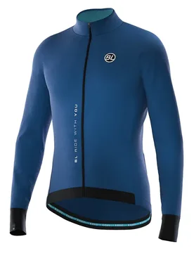 Maglia A Maniche Lunghe Normandia-e Dark Blue - Bicycle Line - FashionsVida
