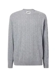 Maglioni uomo - regent braid wool 15ml light melange - grigio