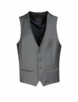 Gilet da abito slim fit grigio 58 - Robson - FashionsVida