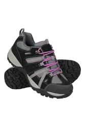 Direction Ii' Womens Walking Shoes With Rubber Outsole Waterproof Cosy Sneaker Grey Leather - Size Uk 7