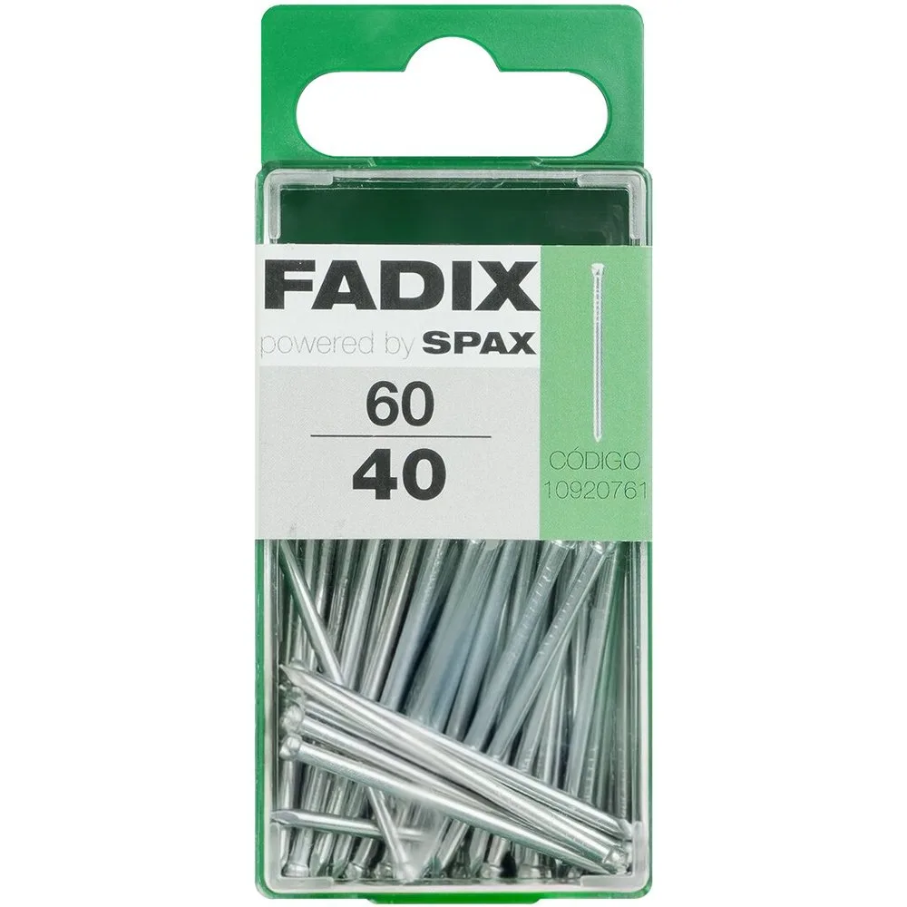 Clavo Acero Cabeza Perdida 40 mm - Caja 60 Uds - FADIX - FashionsVida