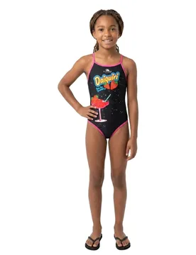 Daiquiri Swimsuit Black 7-8 Years Girls - TURBO - FashionsVida
