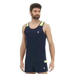 Gervais Reflex Sleeveless T-shirt Deep Blue / Neon Yellow XL Men