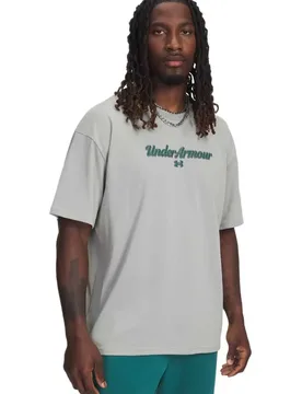 T-shirt à Manches Courtes Heavyweight Wss Gray XL - Under armour - FashionsVida