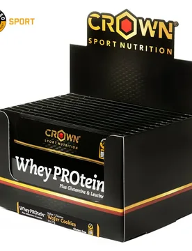 Sport Nutrition Protéine De Lactosérum Plus Biscuits Gaufrettes 27g 10 Unités - Crown - FashionsVida
