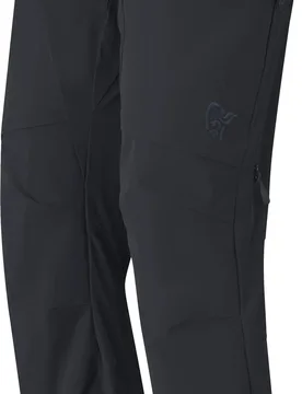 Norrona - Pantalon de ski de randonnée - Lyngen Flex1 Light Pants M Caviar Black en Softshell - Taille L - Noir - Norröna - FashionsVida