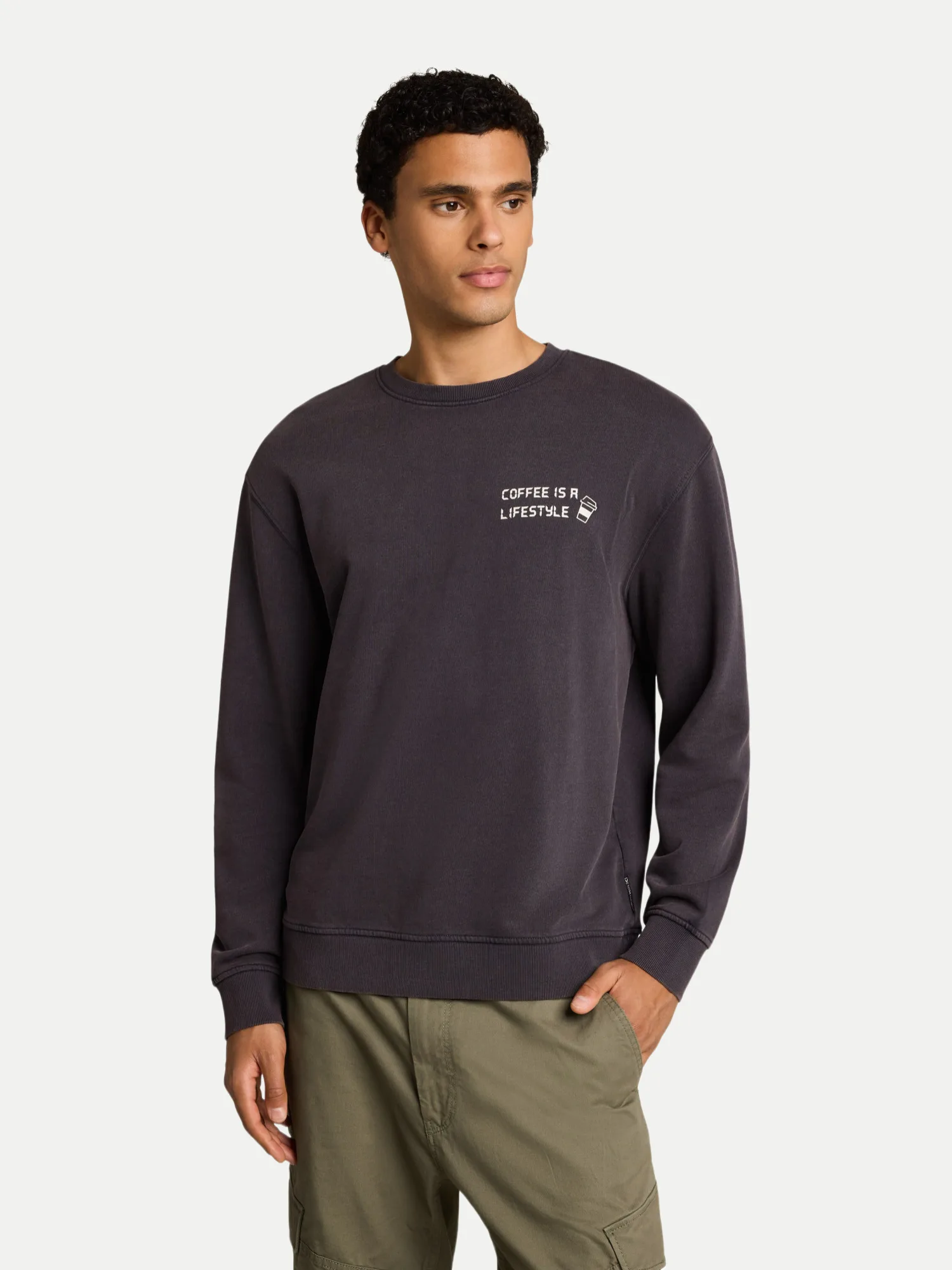 Relaxed-Fit Sweatshirt mit Print Beige XL - Tom Tailor Denim - FashionsVida