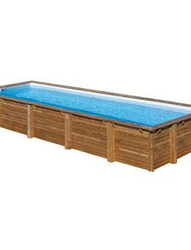 Piscina madera rectangular 1018x427x146cm - GRE - FashionsVida