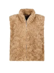 Gilet in Felloptik hellbraun 38 Damen