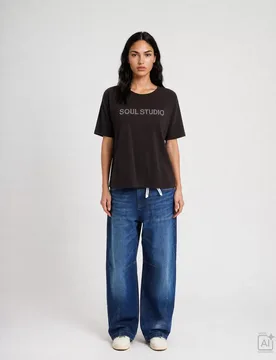 RELAXED T-SHIRT SOUL STUDIO female - L - FashionsVida