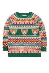 Organic Cotton Fowey Fairisle Knitted Jumper