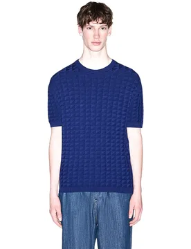 Exchange Maglione A Maniche Corte Xm003007_af105 Blue Depths XS - Armani - FashionsVida