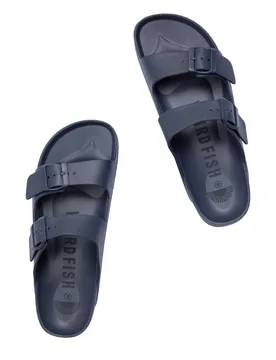 Weird Fish Herring Double Strap Pool Sliders Size 9 - holiday-shop holiday-shop mens-summer-shop holiday-shop mens-summer-shop flip-flops men men acce - Dark Blue - FashionsVida
