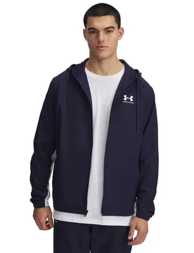 Coupe-vent Rival Woven Midnight Navy / Midnight Navy / White XL - Under armour - FashionsVida