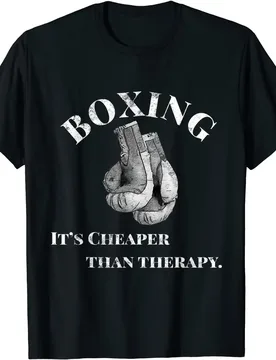 Funny Boxing T Shirt Cheaper Than Therapy Funny Boxing Summer Cotton O-neck T-shirt - Aliexpress - FashionsVida