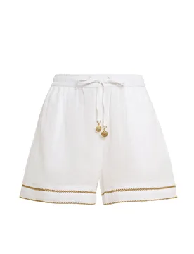 White Fonda Shorts - XS - Paolita London - FashionsVida