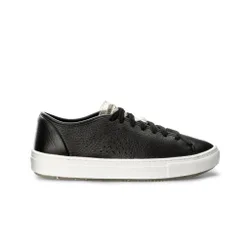 Jane Womens Black Trainers Leather - Size Uk 5.5