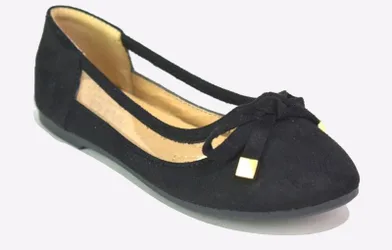 Kids Unisex Tessa Slip On Shoes Junior Girls - Black - Size Uk 12 Kids