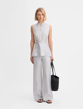 Pantalón de mujer ancho lino - Simorra - FashionsVida