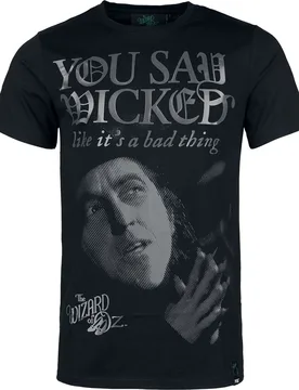 Gothic T-Shirt - Say Wicked T-Shirt - XS bis M - für Männer - Größe M - schwarz - Männer - male - The Wizard Of Oz by Killstar - FashionsVida