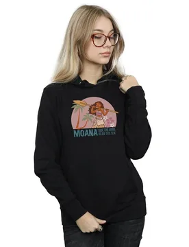 Women's Moana Read The Sea Hoodie in Black Size: Medium - Black - Size: M - Disney - FashionsVida